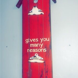 Red Rustic Wall Decor